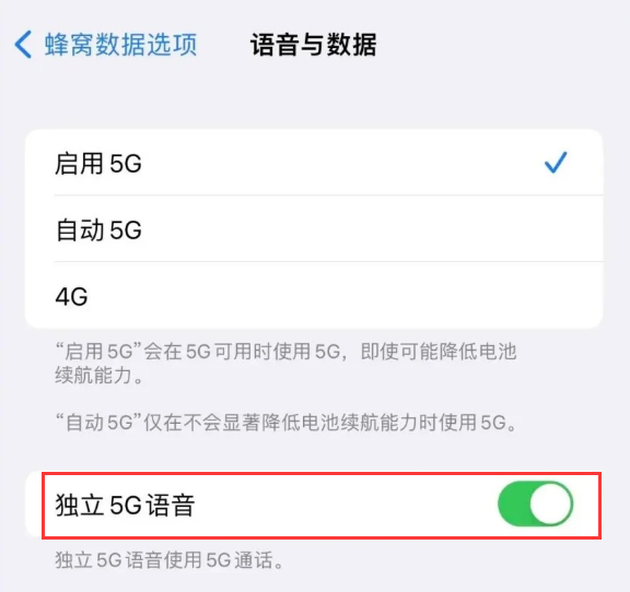 江北苹果14维修分享iPhone 14 Pro如何开启VoNR 