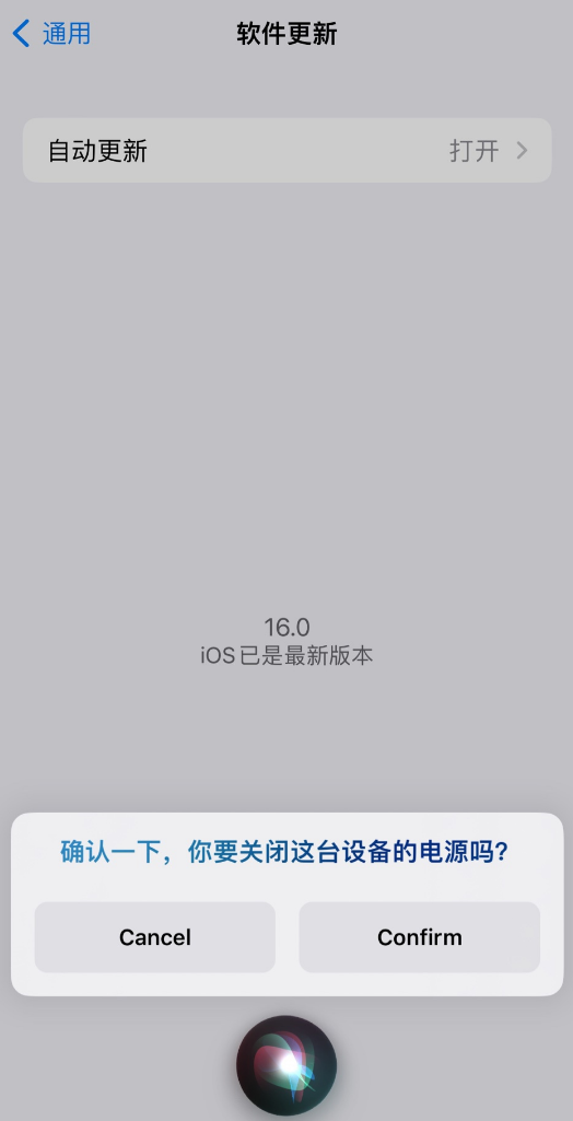 江北苹果手机维修分享iOS 16 新功能：呼叫 Siri 即可让 iPhone 关机 